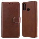 For Huawei Honor 9X Lite Classic Calf Texture PU + TPU Horizontal Flip Leather Case, with Holder & Card Slots & Wallet(Brown) - 1