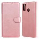 For Huawei Honor 9X Lite Classic Calf Texture PU + TPU Horizontal Flip Leather Case, with Holder & Card Slots & Wallet(Rose Gold) - 1