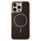 For iPhone 16 Pro Pita Series MagSafe TPU + PC Texture Phone Case(Gold) - 1