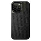 For iPhone 15 Pro Pita Series MagSafe TPU + PC Texture Phone Case(Black) - 1