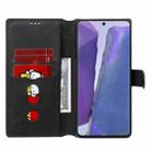 For Samsung Galaxy Note 20 Classic Calf Texture PU + TPU Horizontal Flip Leather Case, with Holder & Card Slots & Wallet(Black) - 4