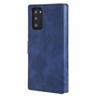 For Samsung Galaxy Note 20 Classic Calf Texture PU + TPU Horizontal Flip Leather Case, with Holder & Card Slots & Wallet(Blue) - 3