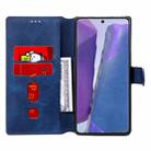 For Samsung Galaxy Note 20 Classic Calf Texture PU + TPU Horizontal Flip Leather Case, with Holder & Card Slots & Wallet(Blue) - 4