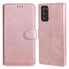 For Samsung Galaxy Note 20 Classic Calf Texture PU + TPU Horizontal Flip Leather Case, with Holder & Card Slots & Wallet(Rose Gold) - 1