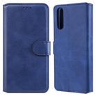For Sony Xperia 10 II Classic Calf Texture PU + TPU Horizontal Flip Leather Case, with Holder & Card Slots & Wallet(Blue) - 1