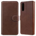 For Sony Xperia 10 II Classic Calf Texture PU + TPU Horizontal Flip Leather Case, with Holder & Card Slots & Wallet(Brown) - 1