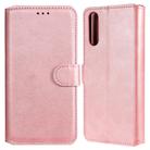 For Sony Xperia 10 II Classic Calf Texture PU + TPU Horizontal Flip Leather Case, with Holder & Card Slots & Wallet(Rose Gold) - 1