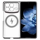 For Xiaomi Mix Fold 4 6D Glossy Electroplated PC MagSafe Phone Case(Meteorite Black) - 1