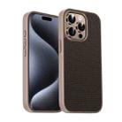 For iPhone 15 Pro Max Pita Series TPU + PC Texture Phone Case(Gold) - 1