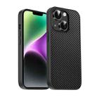 For iPhone 14 Pita Series TPU + PC Texture Phone Case(Black) - 1