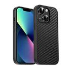 For iPhone 13 Pita Series TPU + PC Texture Phone Case(Black) - 1