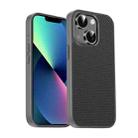 For iPhone 13 Pita Series TPU + PC Texture Phone Case(Grey) - 1