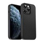 For iPhone 11 Pro Pita Series TPU + PC Texture Phone Case(Black) - 1