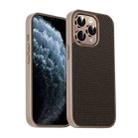 For iPhone 11 Pro Pita Series TPU + PC Texture Phone Case(Gold) - 1