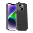 For iPhone 14 Plus Pita Series TPU + PC Texture Phone Case(Grey) - 1