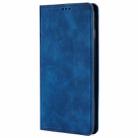 For Redmi Note 14 5G Skin Feel Magnetic Leather Phone Case(Blue) - 2