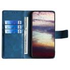 For Redmi Note 14 5G Skin Feel Magnetic Leather Phone Case(Blue) - 3