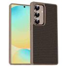 For Samsung Galaxy S24 FE 5G Pita Series TPU + PC Texture Phone Case(Gold) - 1