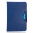 For 7 inch Tablets Universal Solid Color Horizontal Flip Leather Case with Card Slots & Holder & Wallet(Navy Blue) - 2