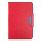 For 7 inch Tablets Universal Solid Color Horizontal Flip Leather Case with Card Slots & Holder & Wallet(Red) - 2