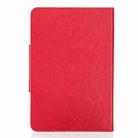 For 7 inch Tablets Universal Solid Color Horizontal Flip Leather Case with Card Slots & Holder & Wallet(Red) - 3