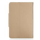 For 7 inch Tablets Universal Solid Color Horizontal Flip Leather Case with Card Slots & Holder & Wallet(Gold) - 3