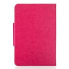 For 7 inch Tablets Universal Solid Color Horizontal Flip Leather Case with Card Slots & Holder & Wallet(Rose Red) - 3