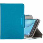 For 8 inch Tablets Universal Solid Color Horizontal Flip Leather Case with Card Slots & Holder & Wallet(Light Blue) - 1