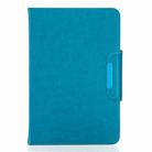 For 8 inch Tablets Universal Solid Color Horizontal Flip Leather Case with Card Slots & Holder & Wallet(Light Blue) - 2