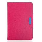 For 8 inch Tablets Universal Solid Color Horizontal Flip Leather Case with Card Slots & Holder & Wallet(Rose Red) - 2