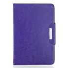For 8 inch Tablets Universal Solid Color Horizontal Flip Leather Case with Card Slots & Holder & Wallet(Purple) - 1