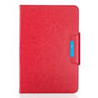 For 10 inch Tablets Universal Solid Color Horizontal Flip Leather Case with Card Slots & Holder & Wallet(Red) - 2