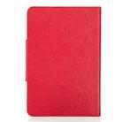 For 10 inch Tablets Universal Solid Color Horizontal Flip Leather Case with Card Slots & Holder & Wallet(Red) - 3