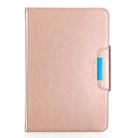 For 10 inch Tablets Universal Solid Color Horizontal Flip Leather Case with Card Slots & Holder & Wallet(Rose Gold) - 1