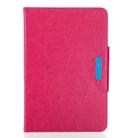 For 10 inch Tablets Universal Solid Color Horizontal Flip Leather Case with Card Slots & Holder & Wallet(Rose Red) - 1