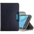 For 10 inch Tablets Universal Solid Color Horizontal Flip Leather Case with Card Slots & Holder & Wallet(Black) - 1