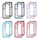 For Samsung Galaxy A55 5G Starry Sky Solid Color Shockproof TPU Clear PC Phone Case(Pink) - 2
