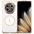 For OPPO Find N5 6D Glossy Electroplated PC MagSafe Phone Case(Desert Gold) - 1