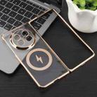 For OPPO Find N5 6D Glossy Electroplated PC MagSafe Phone Case(Desert Gold) - 2
