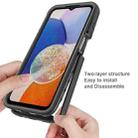 For Samsung Galaxy A25 5G Starry Sky Solid Color Series PC + TPU Phone Case with PET Film(Sky Blue) - 3