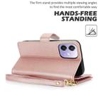 For OPPO A3 4G / 5G Global / A3X 4G / 5G India Multi-Card Wallet RFID Leather Phone Case(Rose Gold) - 3