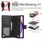 For OPPO A3 4G / 5G Global / A3X 4G / 5G India Rhombic Zipper Card Wallet Leather Phone Case with Lanyard(Black) - 2