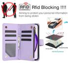 For OPPO A3 4G / 5G Global / A3X 4G / 5G India Rhombic Zipper Card Wallet Leather Phone Case with Lanyard(Light Purple) - 2