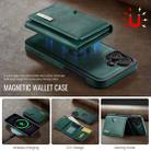 For iPhone 16 DG.MING M6 Series RFID Tri-fold Card Bag Removable Leather Phone Case(Green) - 3