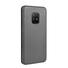 For Fujitsu Arrows 5G (F-51A) Carbon Fiber Texture Horizontal Flip TPU + PC + PU Leather Case with Card Slot(Black) - 3