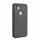 For Fujitsu Arrows RX (Arrows M05) Carbon Fiber Texture Horizontal Flip TPU + PC + PU Leather Case with Card Slot(Black) - 3