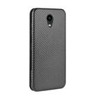 For Kyocera DIGNO BX Carbon Fiber Texture Horizontal Flip TPU + PC + PU Leather Case with Card Slot(Black) - 3