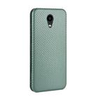 For Kyocera DIGNO BX Carbon Fiber Texture Horizontal Flip TPU + PC + PU Leather Case with Card Slot(Green) - 3