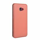 For Kyocera Katan Sumaho 2 (A001KC) Carbon Fiber Texture Horizontal Flip TPU + PC + PU Leather Case with Card Slot(Brown) - 3