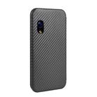 For Rakuten mini Carbon Fiber Texture Horizontal Flip TPU + PC + PU Leather Case with Card Slot(Black) - 3